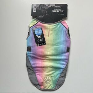 Canada Pooch Chill Seeker Cooling Vest - Rainbow - Size 16